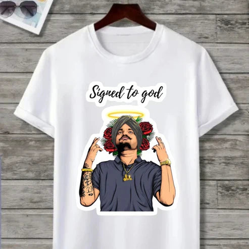 Sidhu Moose Wala Signed to God Remembered by Millions Feared by None T-Shirt