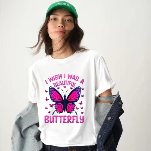 Bright Butterfly T-Shirt For Those Who Dream in Color and Wings
