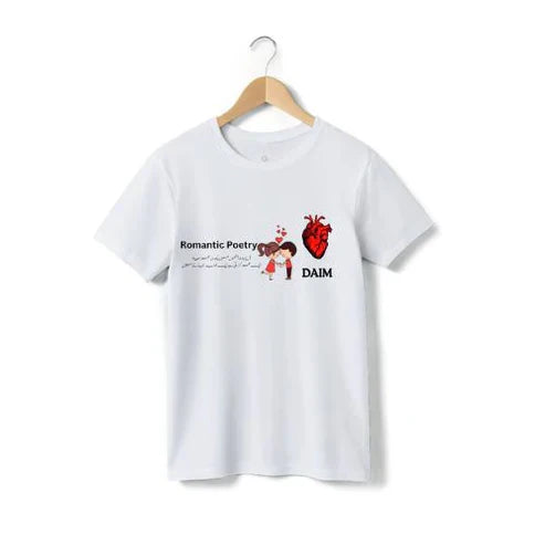 Romantic Poetry T-Shirt – Heartfelt Design for Poetry Lovers